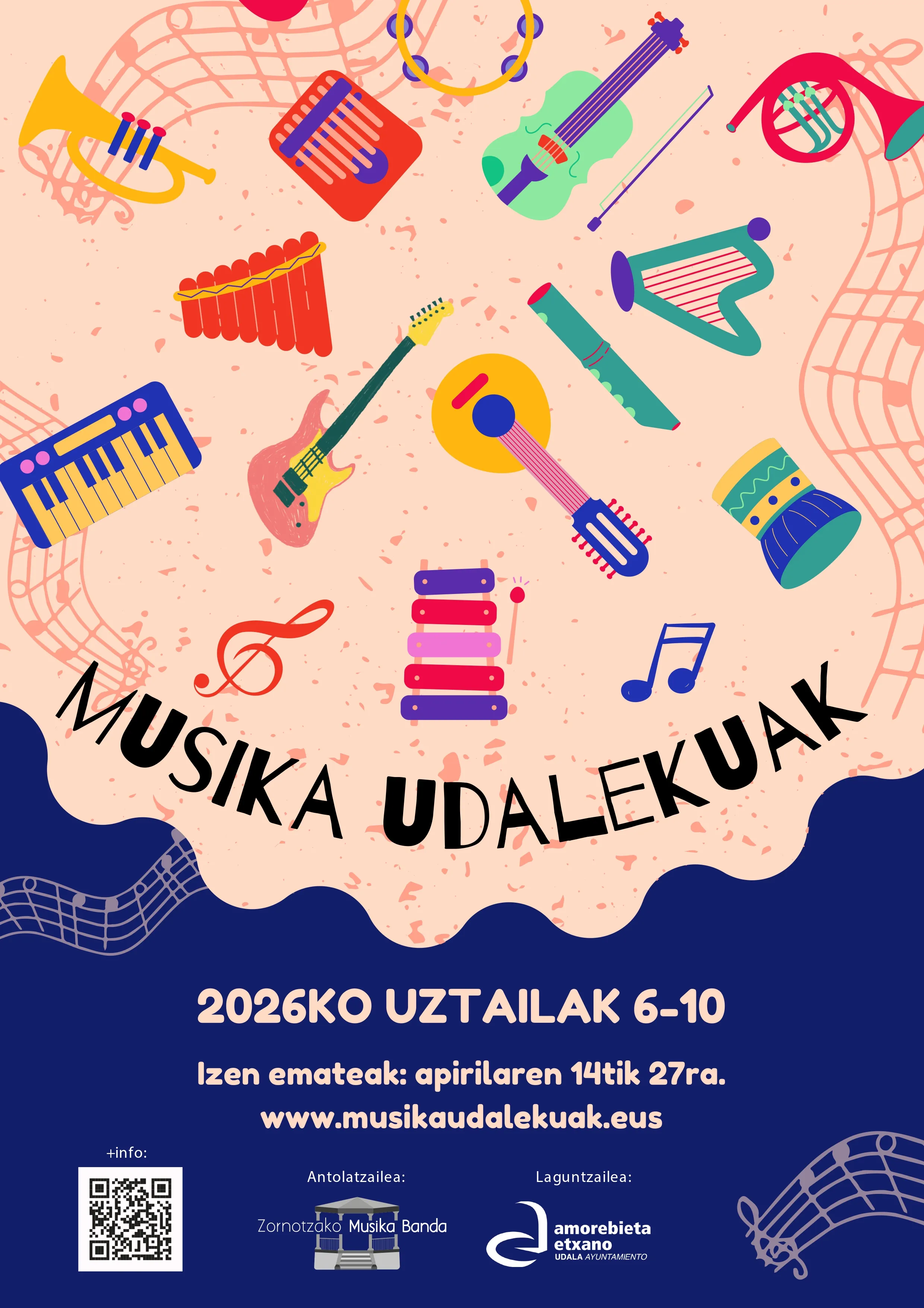 Cartel Musika Udalekuak